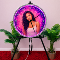 Personalized 20" LED Photo Wall Clock – Custom Light-Up Clock